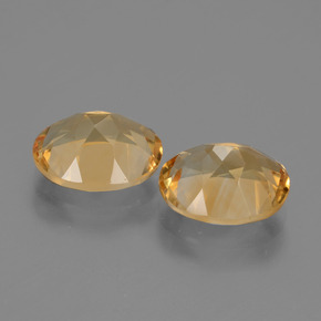 4.84캐럿 천연 골든 시트린 보석, 타원형 컷, 10×7.9 mm, VVS-VS
