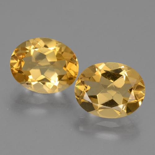 4.66캐럿 천연 미디엄 다크 골든 시트린 보석, 타원형 컷, 10.1×8.2 mm, VVS-VS