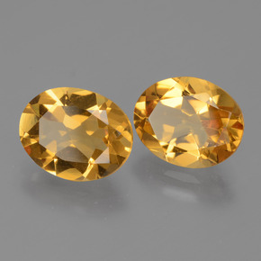 4.51캐럿 천연 딥 골든 오렌지 시트린 보석, 타원형 컷, 9.9×7.9 mm, VVS-VS