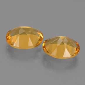 4.51캐럿 천연 딥 골든 오렌지 시트린 보석, 타원형 컷, 9.9×7.9 mm, VVS-VS