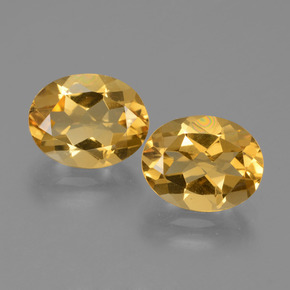 4.81캐럿 천연 딥 골든 오렌지 시트린 보석, 타원형 컷, 10.1×7.9 mm, VVS