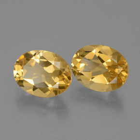 4.81캐럿 천연 딥 골든 오렌지 시트린 보석, 타원형 컷, 10.1×7.9 mm, VVS