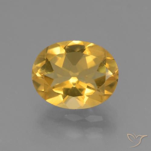 2.32ct 자연스러운 골든 황수정, 타원형, VVS-VS