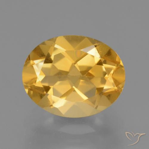2.47ct 자연스러운 골든 오렌지 황수정, 타원형, VVS-VS
