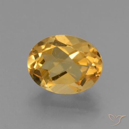 2.81ct 자연스러운 딥 골든 오렌지 황수정, 타원형, VVS-VS