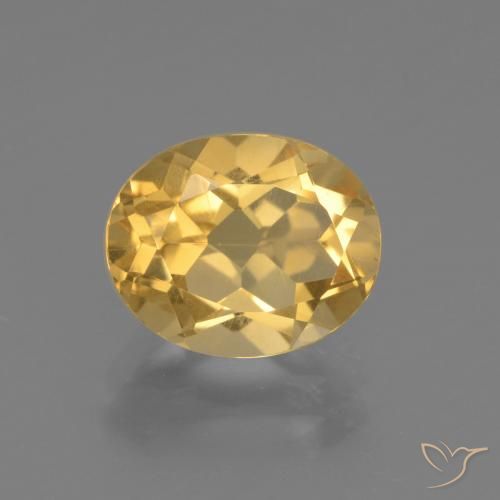 2.48ct 자연스러운 골든 황수정, 타원형, VS