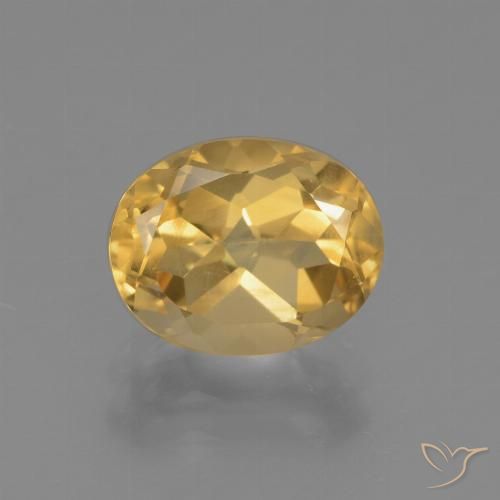 2.56ct 자연스러운 골든 황수정, 타원형, VVS-VS
