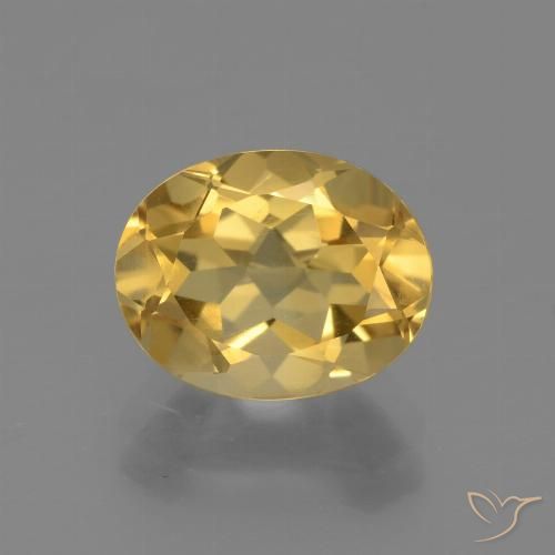 2.63ct 자연스러운 골든 오렌지 황수정, 타원형, VVS-VS