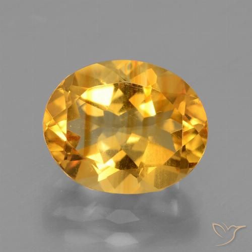 2.72ct 자연스러운 딥 오렌지-골드 황수정, 타원형, VVS-VS