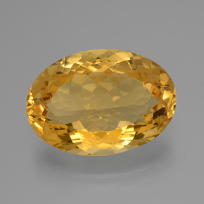 14.40캐럿 천연 다크 골든 시트린, 타원형 컷, 19.8×14 mm, VVS