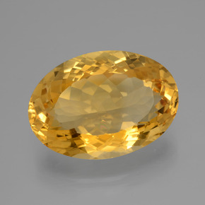 14.40캐럿 천연 다크 골든 시트린, 타원형 컷, 19.8×14 mm, VVS