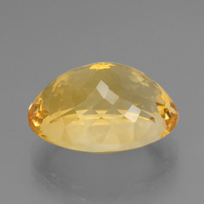 16.78캐럿 천연 브라이트 골드 시트린, 타원형 컷, 18.7×14.7 mm, VVS