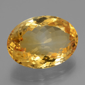 16.41캐럿 천연 딥 오렌지-골드 시트린, 타원형 컷, 19.9×14.5 mm, VVS