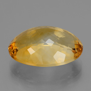 16.41캐럿 천연 딥 오렌지-골드 시트린, 타원형 컷, 19.9×14.5 mm, VVS