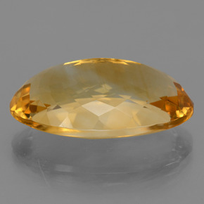 20.52캐럿 천연 미디엄 다크 골든 시트린, 타원형 컷, 23.6×15.3 mm, VVS