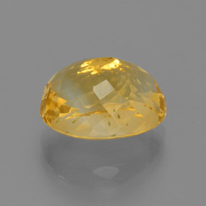5.95캐럿 천연 미디엄 골드 시트린, 타원형 컷, 12.6×10.1 mm, VVS
