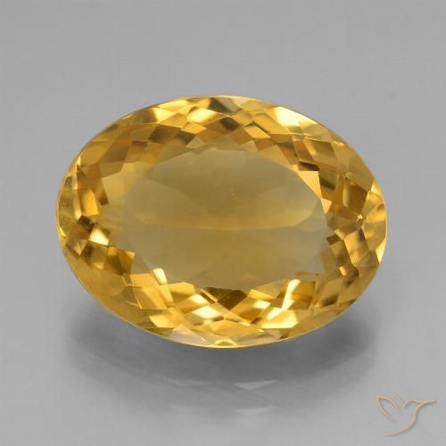 6.40ct 자연스러운 다크 골든 황수정, 타원형, VS