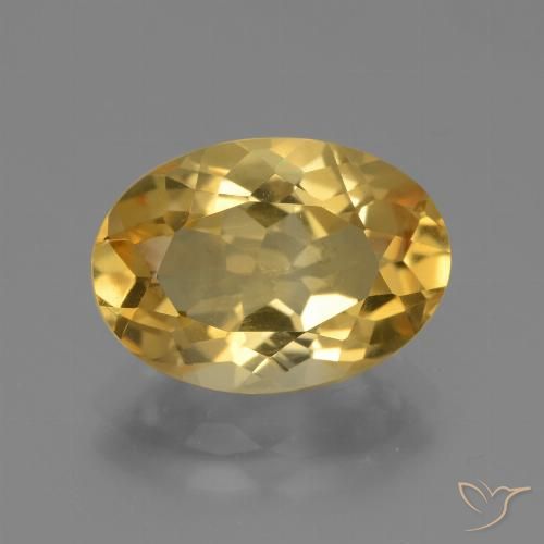 4.01ct 자연스러운 골든 오렌지 황수정, 타원형, VVS-VS