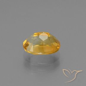 1.33캐럿 천연 오렌지-골드 시트린, 타원형 컷, 8.1×6.1 mm, VS
