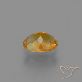 1.05캐럿 천연 오렌지-골드 시트린, 타원형 컷, 7.8×5.8 mm, VS