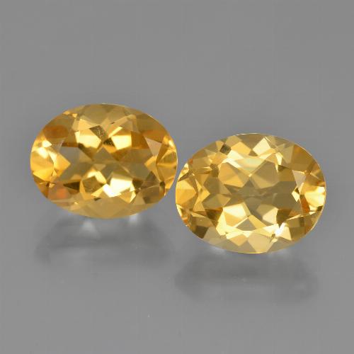 4.65캐럿 천연 딥 골든 오렌지 시트린 보석, 타원형 컷, 9.8×7.7 mm, VVS