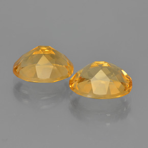 4.65캐럿 천연 딥 골든 오렌지 시트린 보석, 타원형 컷, 9.8×7.7 mm, VVS