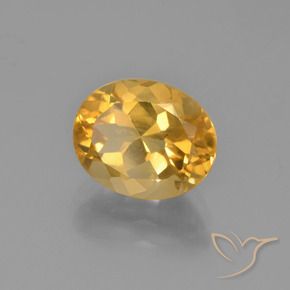 2.58캐럿 천연 라이트 오렌지-골드 시트린, 타원형 컷, 9.9×8 mm, VVS-VS
