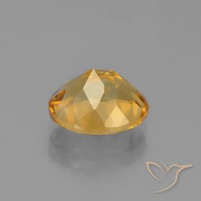 2.58캐럿 천연 라이트 오렌지-골드 시트린, 타원형 컷, 9.9×8 mm, VVS-VS