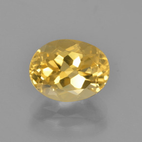 2.62캐럿 천연 골든 시트린, 타원형 컷, 10×7.8 mm, VVS-VS