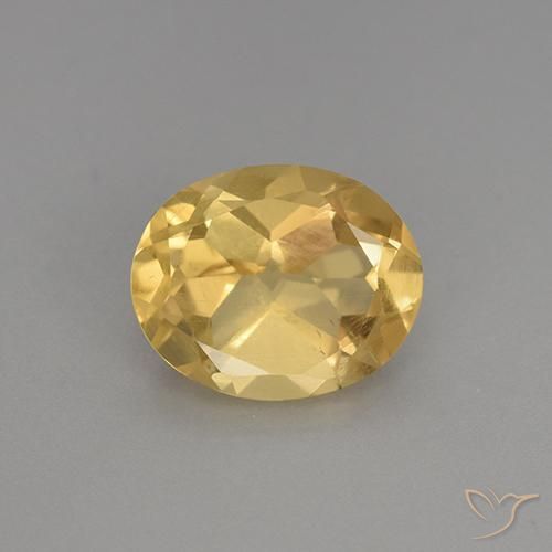 2.30ct 자연스러운 미디엄 골든 황수정, 타원형, VS