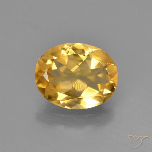 1.84ct 자연스러운 골든 황수정, 타원형, VVS-VS