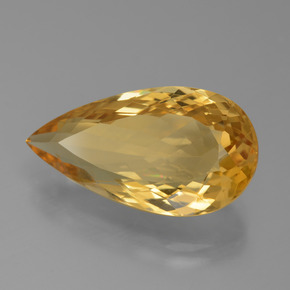 8.90캐럿 천연 골든 시트린, 배 모양, 19.7×10.8 mm, VVS