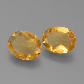 4.75캐럿 천연 미디엄 라이트 오렌지 골드 시트린 보석, 타원형 컷, 9.9×8 mm, VS