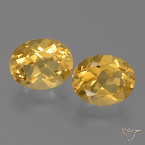 5.25캐럿 천연 미디엄 골드 시트린 보석, 타원형 컷, 10.1×8.1 mm, VVS