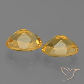 5.25캐럿 천연 미디엄 골드 시트린 보석, 타원형 컷, 10.1×8.1 mm, VVS