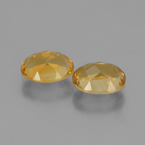 2.33캐럿 천연 딥 골든 오렌지 시트린 보석, 타원형 컷, 8×5.9 mm, VVS