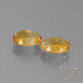 2.35캐럿 천연 딥 골든 오렌지 시트린 보석, 타원형 컷, 8×6.1 mm, VVS