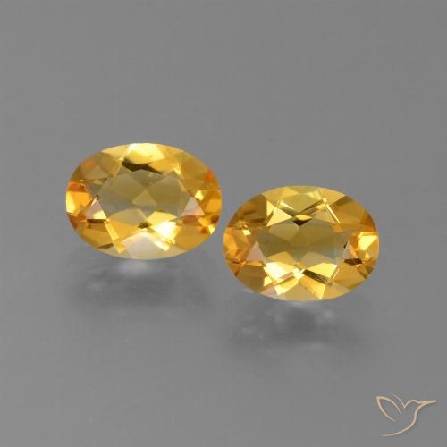 1.92캐럿 천연 미디엄 다크 골든 시트린 보석, 타원형 컷, 7.9×6 mm, VVS