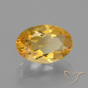 2.58캐럿 천연 딥 골든 오렌지 시트린, 타원형 컷, 11.6×7.8 mm, VVS