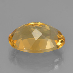 5.15캐럿 천연 미디엄 다크 골든 시트린, 타원형 컷, 14×9.6 mm, VVS