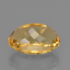 6.49캐럿 천연 딥 골든 오렌지 시트린, 타원형 컷, 13.7×9.7 mm, VVS