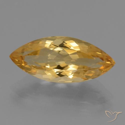5.41ct 자연스러운 딥 골든 오렌지 황수정, 보석, VVS