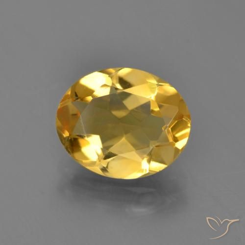2.76ct 자연스러운 딥 골든 오렌지 황수정, 타원형, VVS-VS