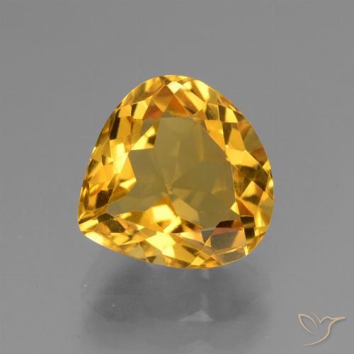 3.27ct 자연스러운 다크 골든 황수정, 배 모양, VVS-VS