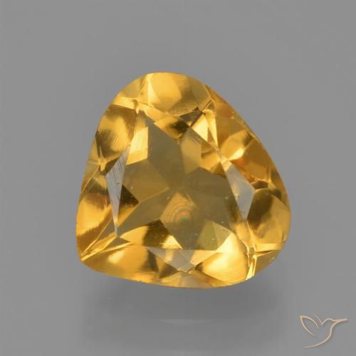 1.80ct 자연스러운 딥 골든 오렌지 황수정, 배 모양, VVS-VS