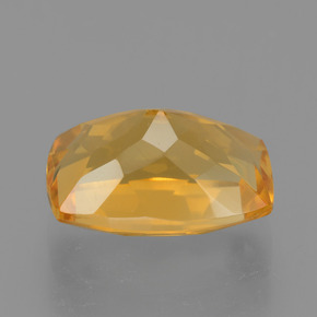 2.81캐럿 천연 오렌지-골드 시트린, 쿠션 컷, 10.6×7.4 mm, VVS-VS