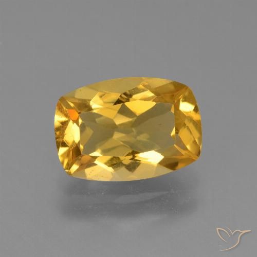 3.10ct 자연스러운 미디엄 골든 황수정, 방석, VVS-VS