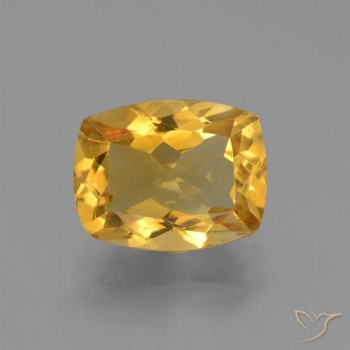 3.49ct 자연스러운 다크 골든 황수정, 방석, VVS