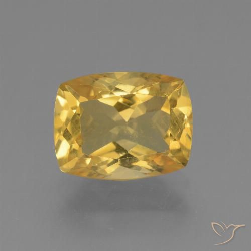 3.72ct 자연스러운 골든 황수정, 방석, VVS-VS