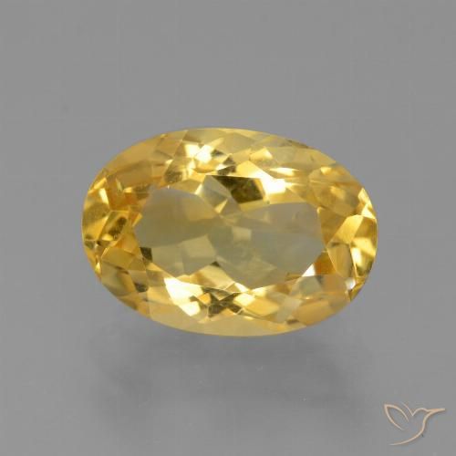 4.56ct 자연스러운 골든 황수정, 타원형, VVS-VS